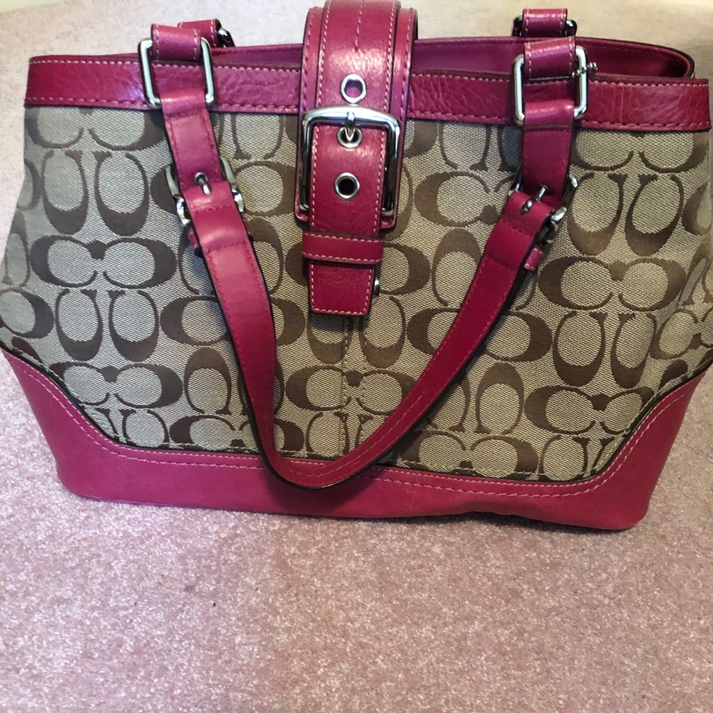 Coach Signature Pink Bag